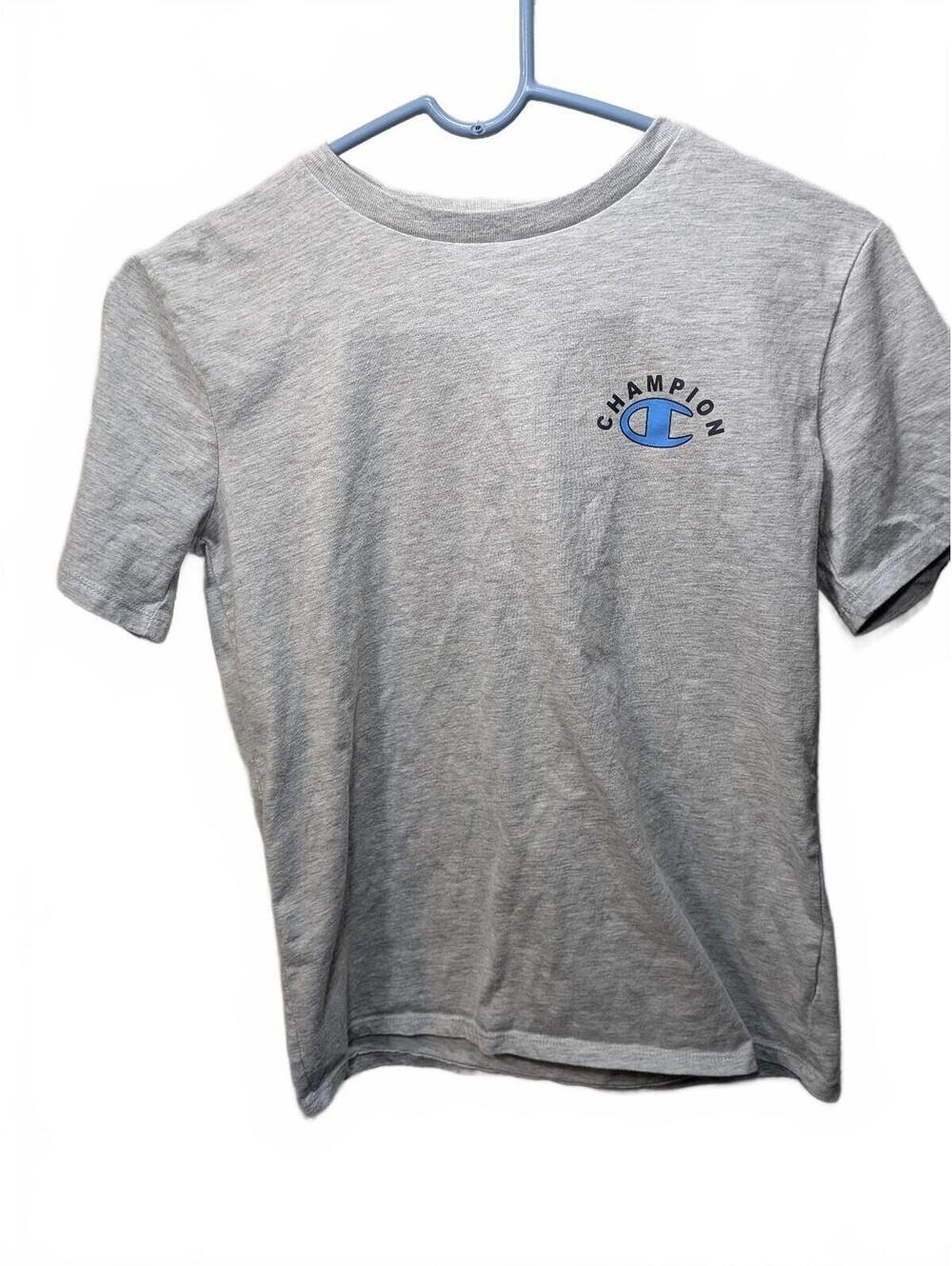 Champion Men's Gray Short Sleeve T-Shirt Size 14/16